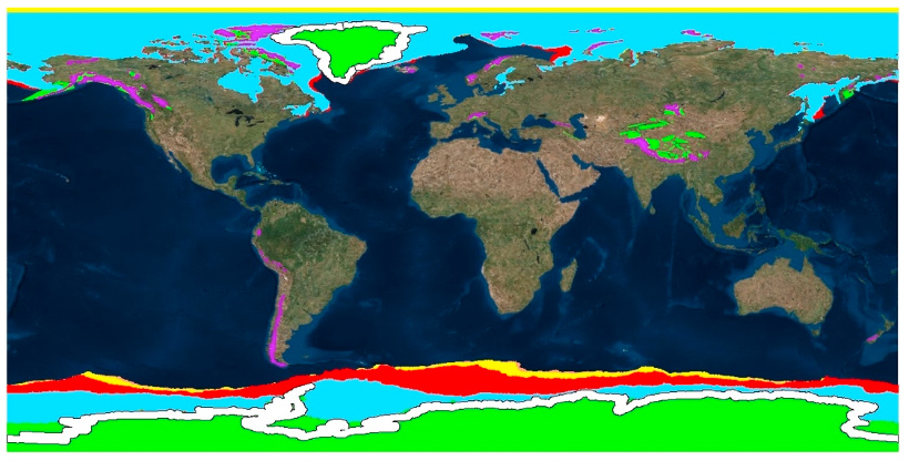 Cryosphere Targets map