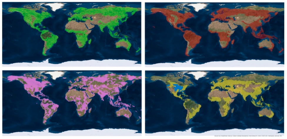 Ecosystems Targets map