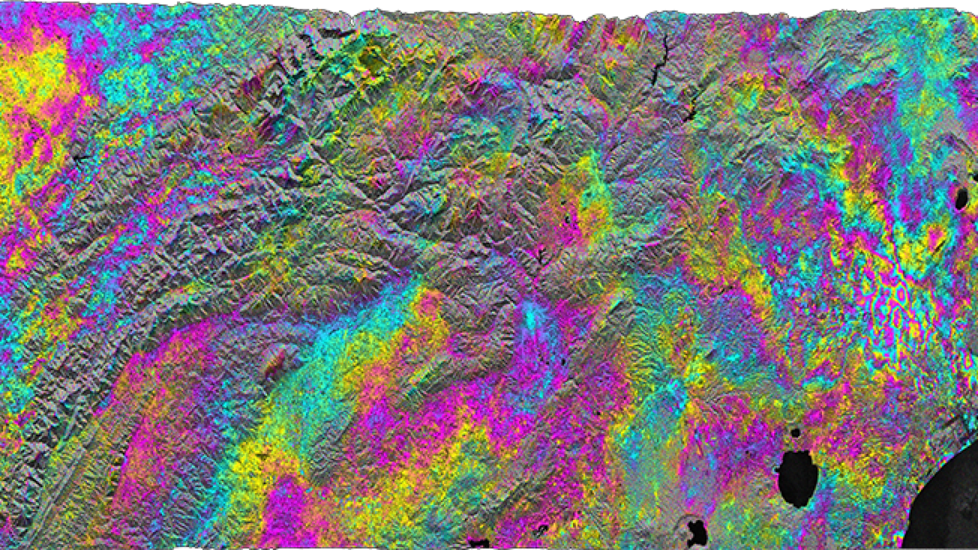 an example of a Sentinel-1 Interferogram