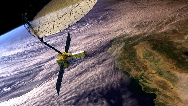 NISAR Satellite in Earth Orbit (Artist's Concept)
