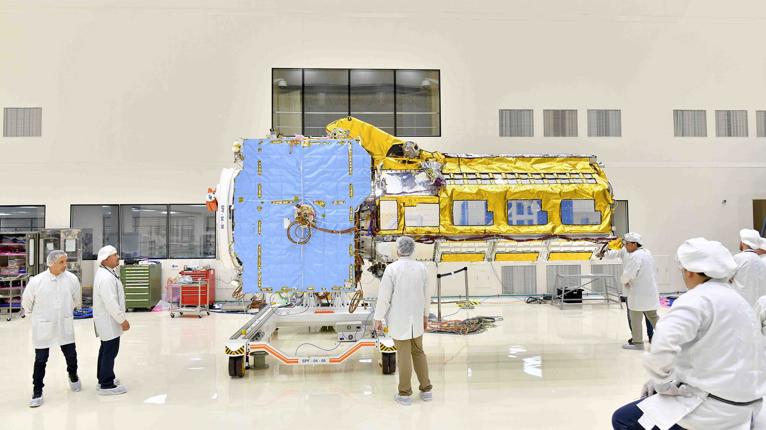 slide 1 - Powerful NASA-ISRO Earth Observing Satellite Coming Together in India